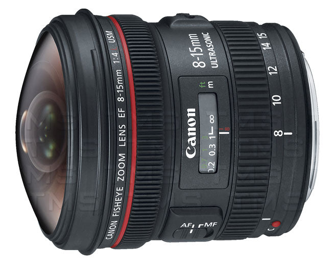 Canon EF 8-15mm f/4L USM Fisheye Lens for DSLR Cameras - Ultra Wide Angle Photography, Vlogging & 360° Panoramas