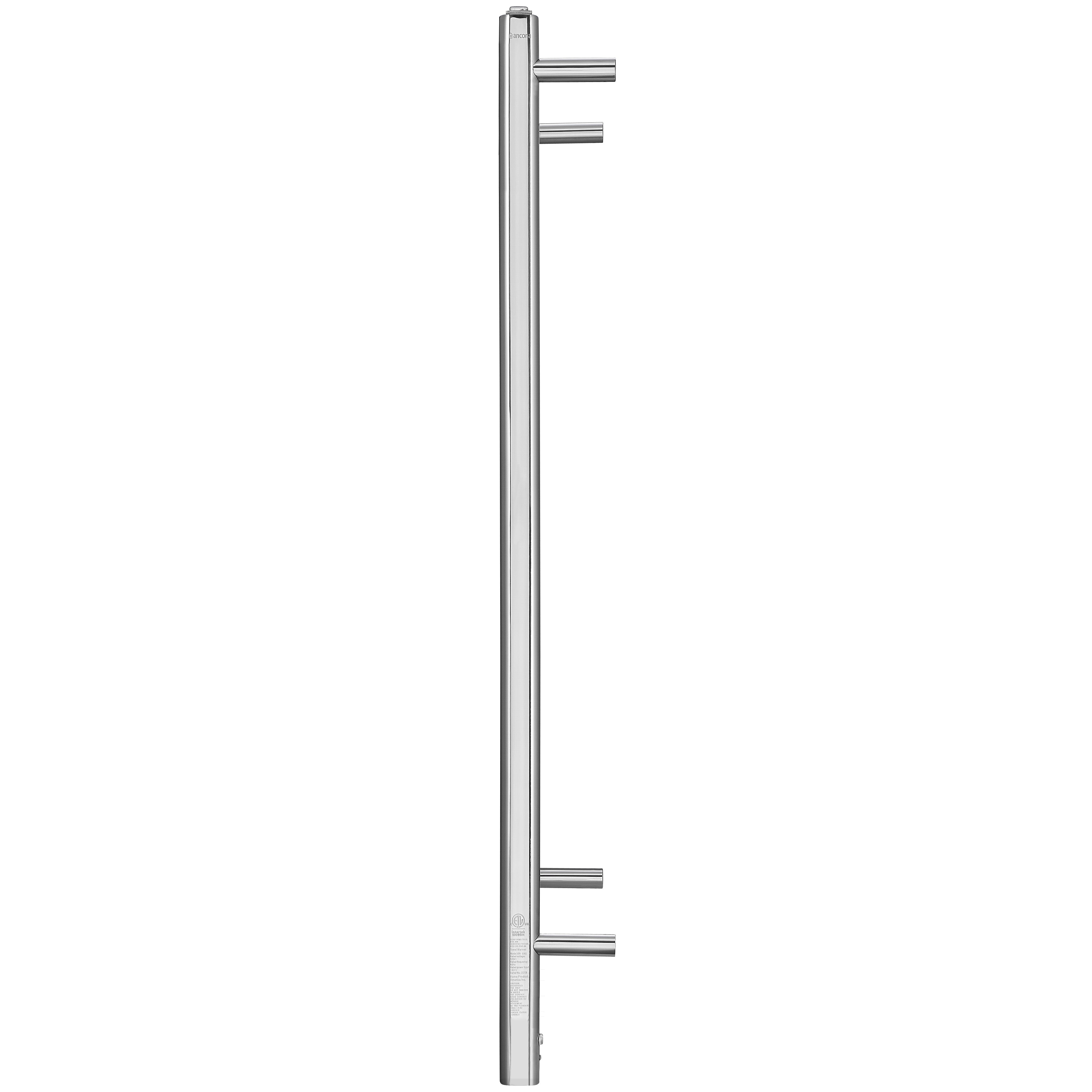Prima Dual XL 12 Bar Hardwired & Plug-in Electric Towel Warmer - Polished Stainless Steel - Fast Heating Bathroom Luxury for Spa, Hotel & Home Use