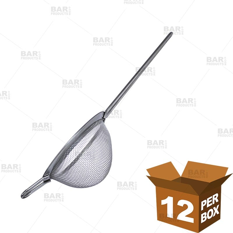 BarConic® Fine Mesh Cocktail Strainer - 12-Pack Premium Stainless Steel Bar Tools for Mixing, Filtering & Serving Cocktails - Perfect for Bartenders, Home Bars & Professional Mixology