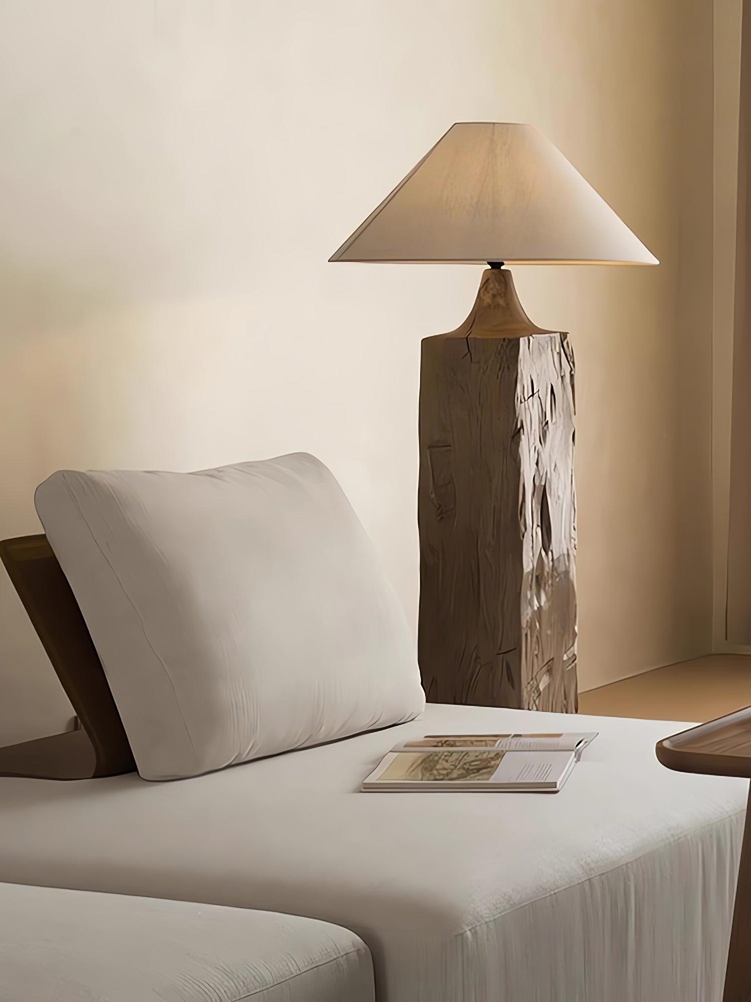Arboreal Whisper Modern Floor Lamp - Adjustable Standing Light for Living Room, Bedroom & Office - Warm White LED Reading Light with Wooden Base
