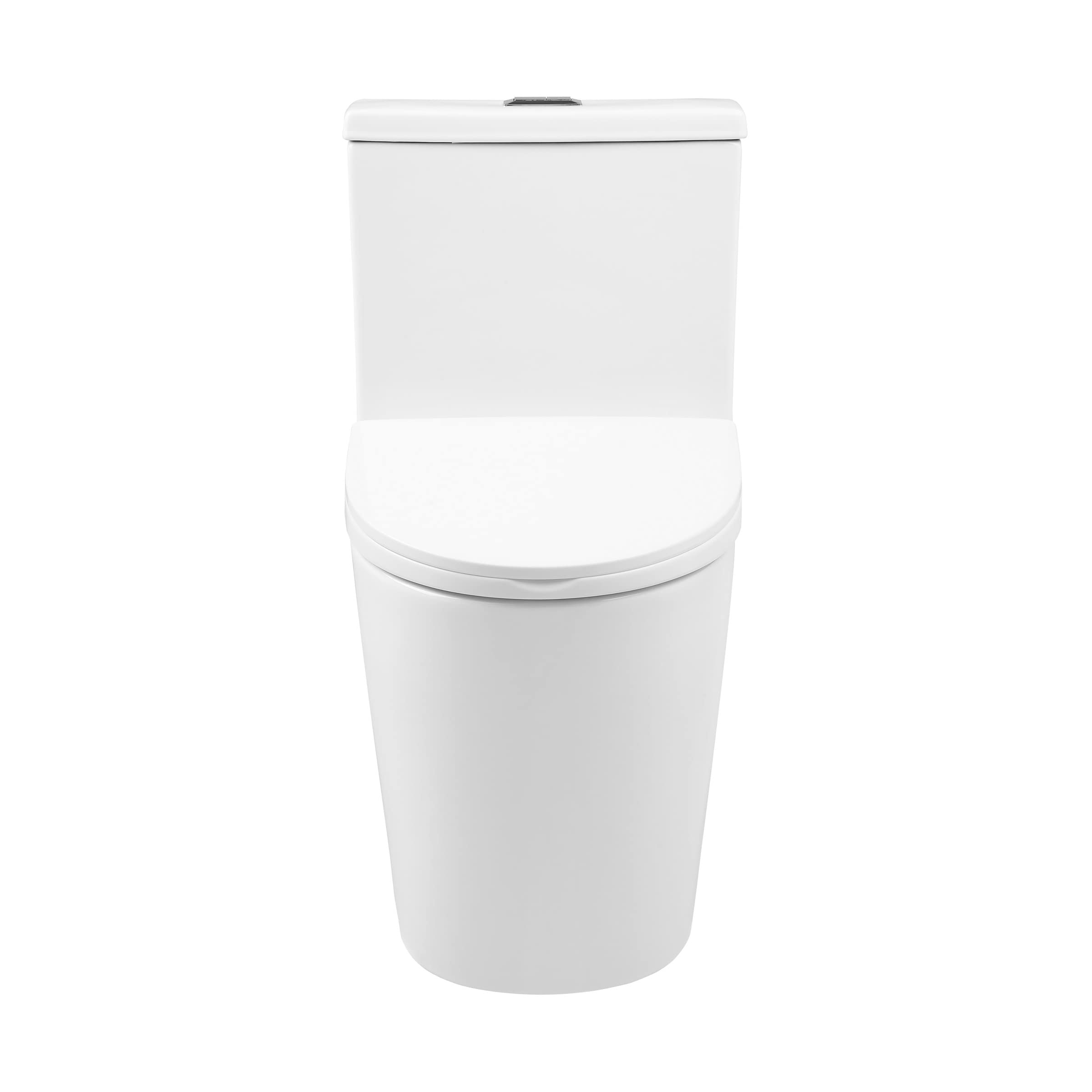 Swiss Madison Dreux One Piece Toilet - Modern ADA Compliant Bathroom Toilet with Elongated Bowl & Dual Flush (0.95/1.26 GPF) in Glossy White - Perfect for Small Bathrooms, Apartments & Modern Home Renovations