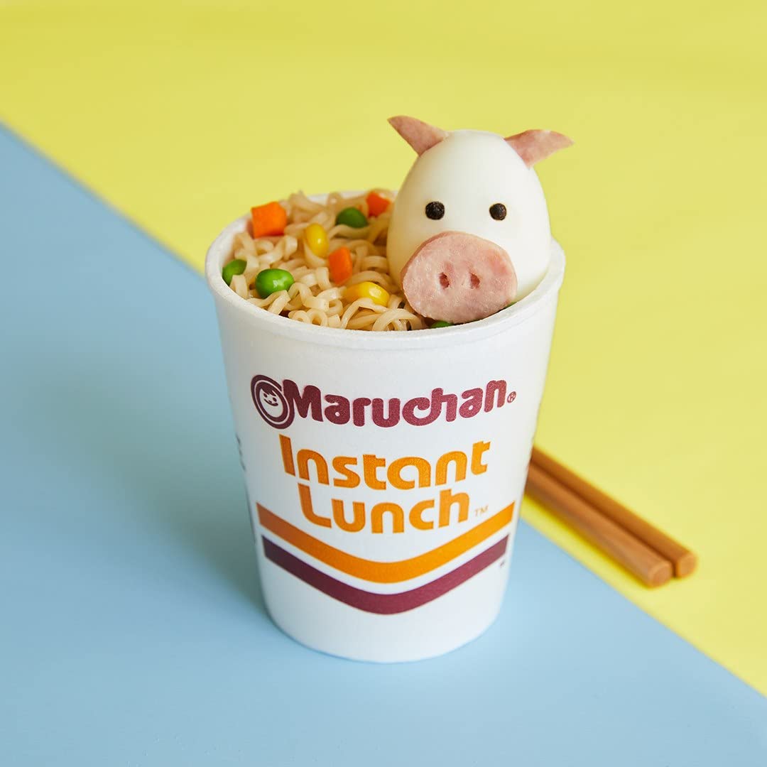 Maruchan Instant Lunch Roasted Chicken Flavor Ramen Soup - 2.25 oz (6-Pack) | Quick & Easy Microwaveable Meal for Office, College Dorm & Emergency Food Supply