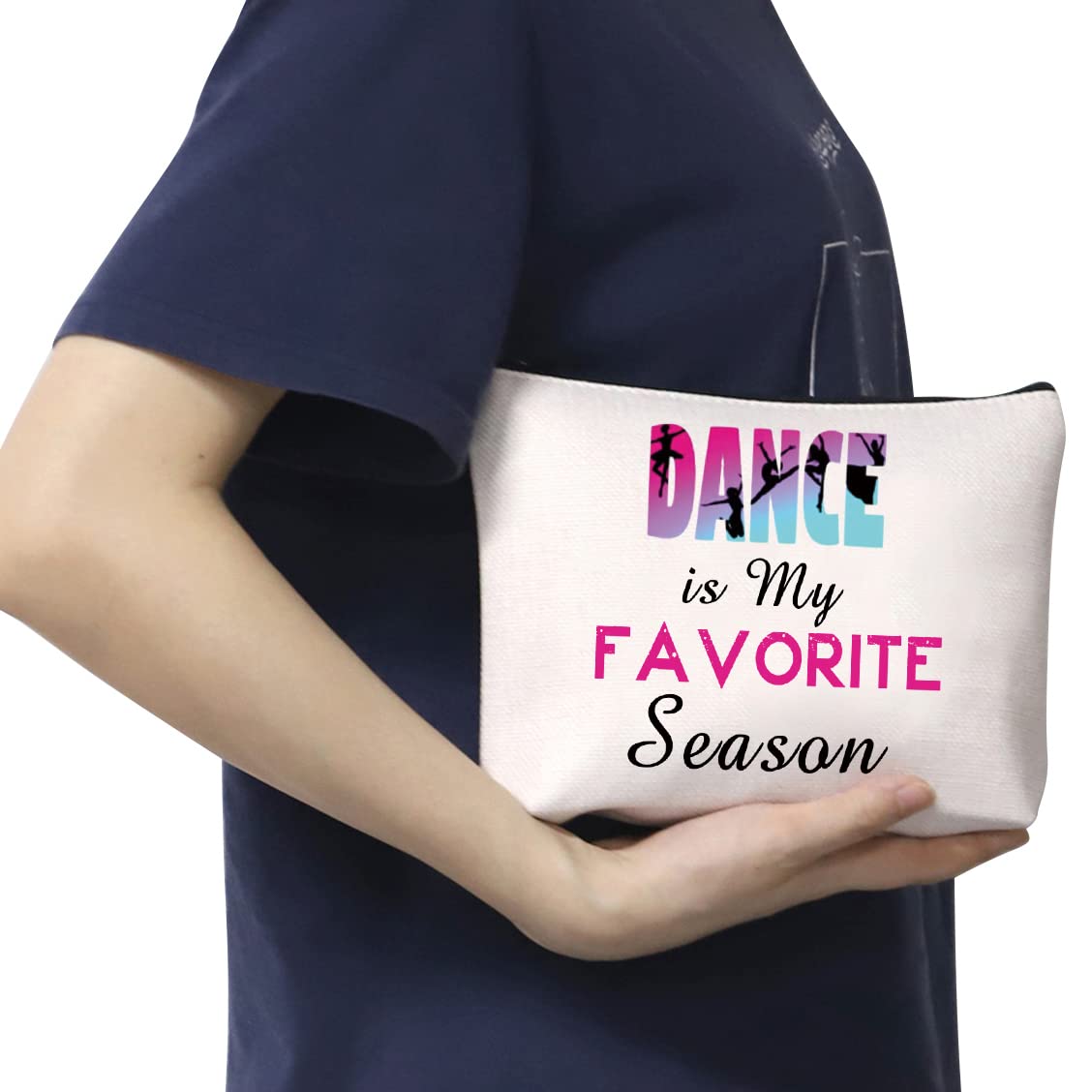 CMNIM Dancer Makeup Bag - Perfect Gift for Dance Lovers & Instructors, Ideal for Recitals, Dance Classes, and Travel Essentials