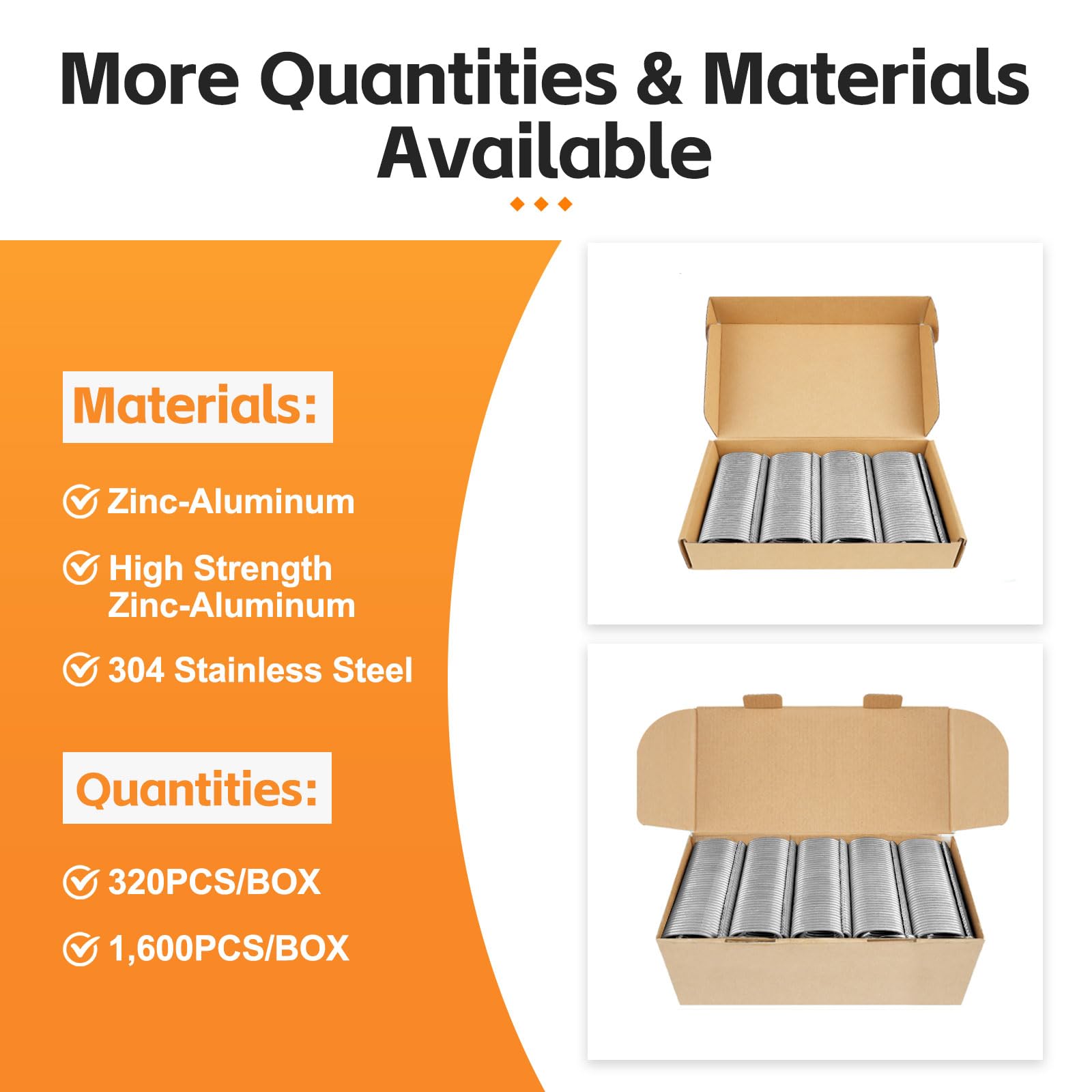 Heavy Duty 11 Gauge C50 Zinc-Aluminum Alloy Hog Ring Staples 1-3/4