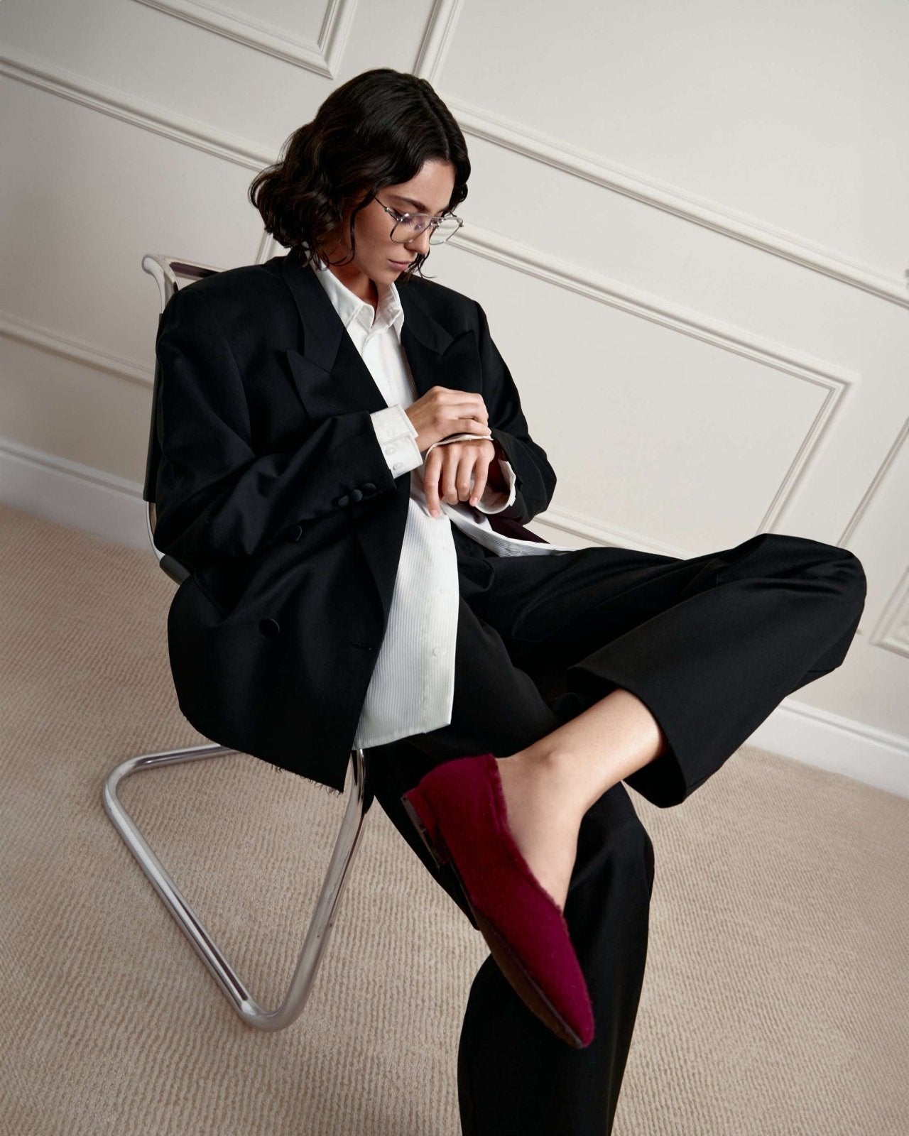 Anais Wool Burgundy - Premium Soft Wool Scarf for Women, Warm Winter Accessory for Cold Weather, Perfect for Outdoor Activities and Fashion Styling