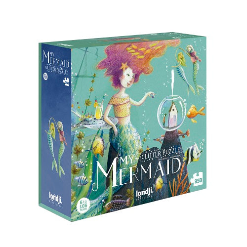 Londji My Mermaid Puzzle – 500-Piece Wooden Jigsaw Puzzle for Adults & Kids – Creative Ocean-Themed Puzzle for Family Game Night & Home Decor