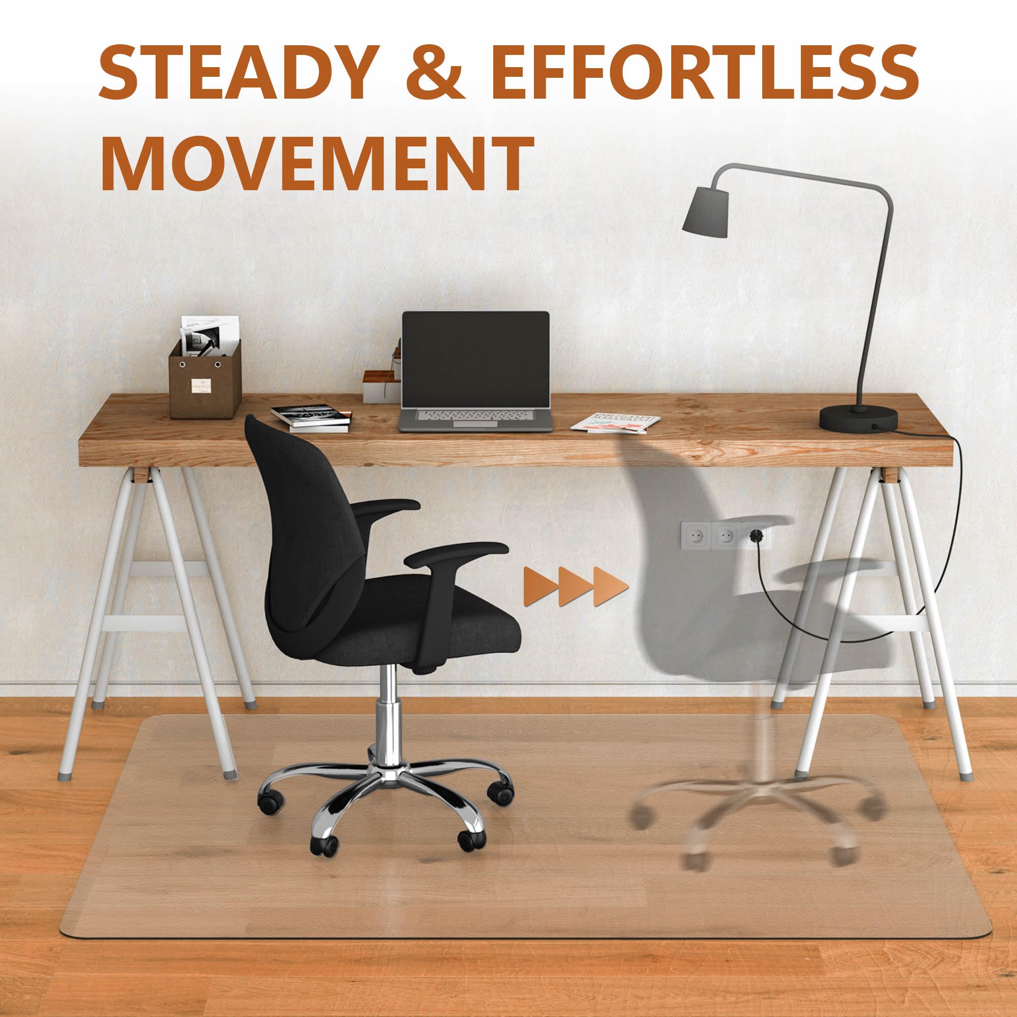 Premium Office Chair Mat for Hardwood Floors - 44