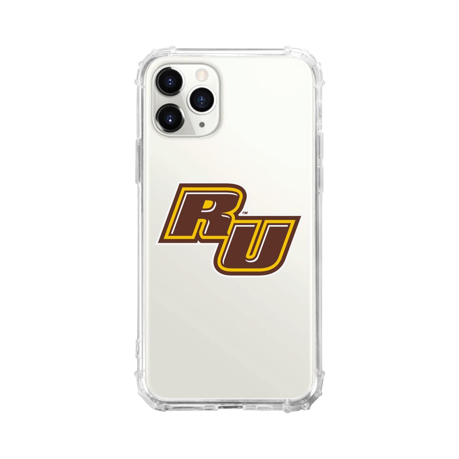 OTM Essentials Rugged Phone Case for iPhone 12/12 Pro - Shockproof Protective Cover with Reinforced Edges in Classic White | Perfect for Rowan University Students & Everyday Protection
