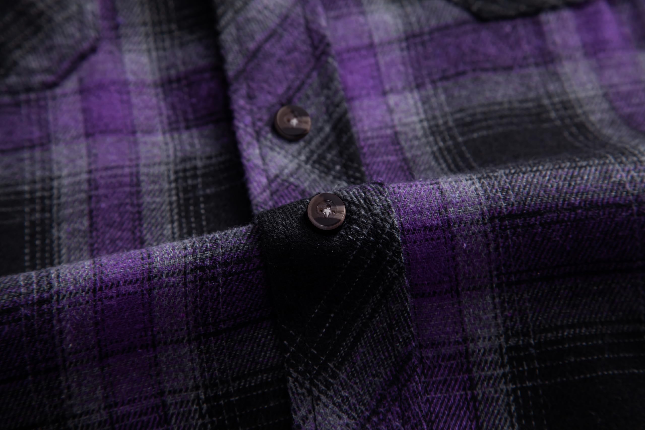 Men's Flannel Plaid Shirts - Regular Fit Long Sleeve Button Down Fleece Shirt for Casual Wear | Perfect for Outdoor Camping, Hiking and Fall Layering