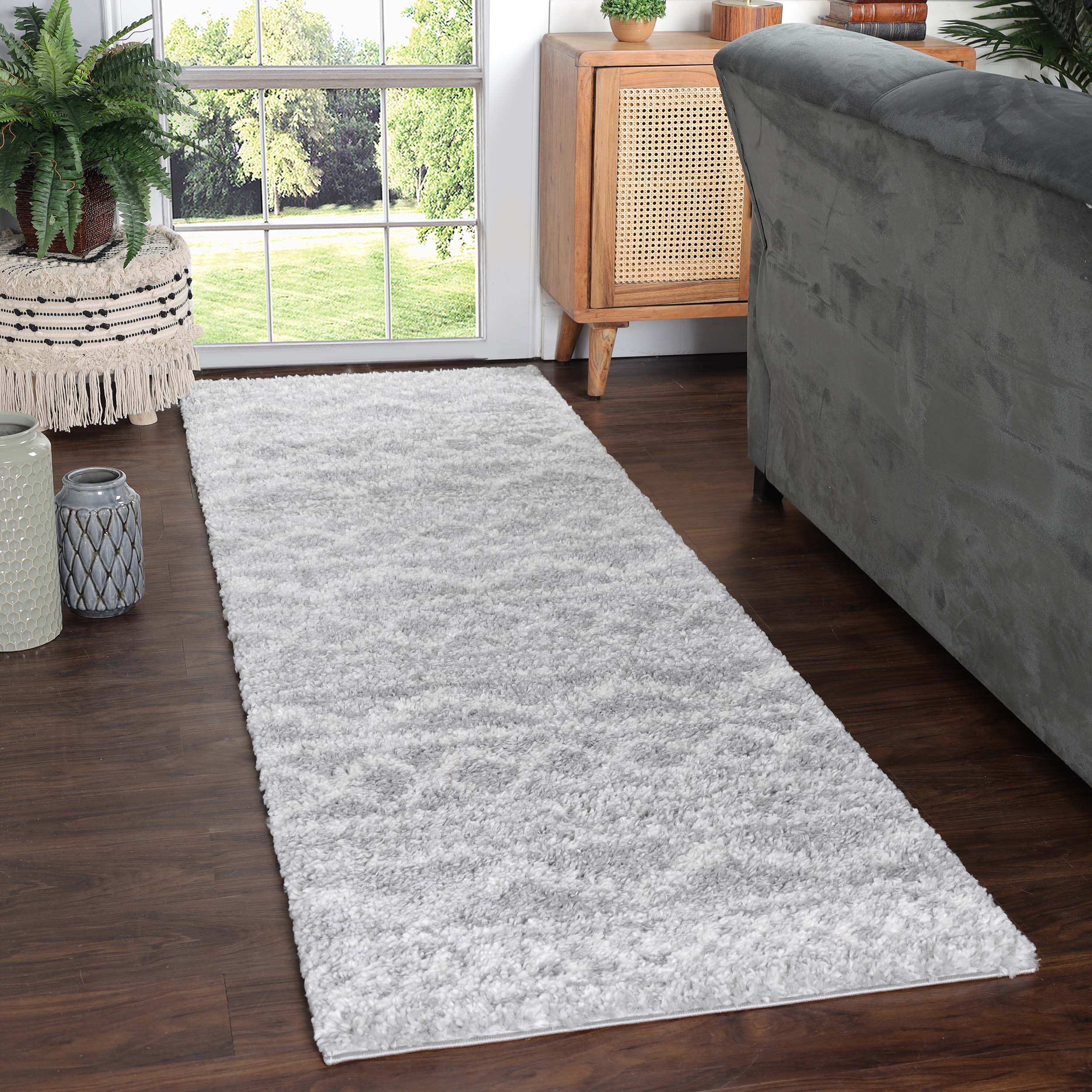 Bohemian Shag Area Rug - Soft Plush Geometric Design for Living Room, Bedroom & Nursery | Stylish & Cozy Home Decor