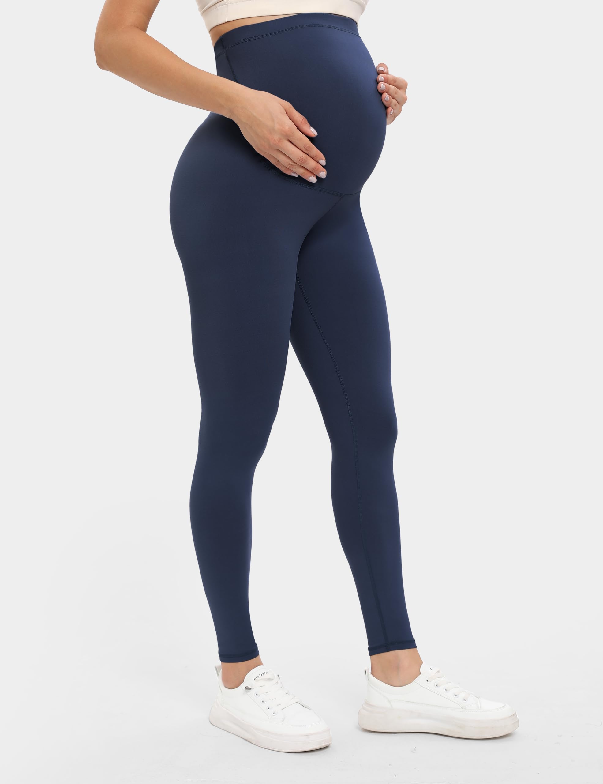 Buttergene Women's Maternity Leggings - Over The Belly Pregnancy Yoga Pants for Workout, Running & Daily Comfort - Soft Stretchy Activewear for Expecting Moms (Perfect for Prenatal Exercise, Lounging & Maternity Fashion)