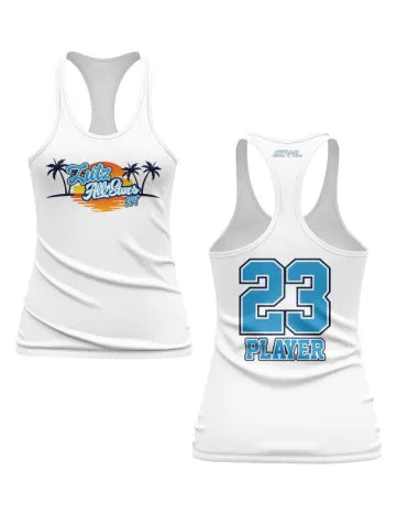Lutz All Stars Sublimated Dye Women's Racerback Tank Top - Gym Workout, Yoga & Running Athletic Wear
