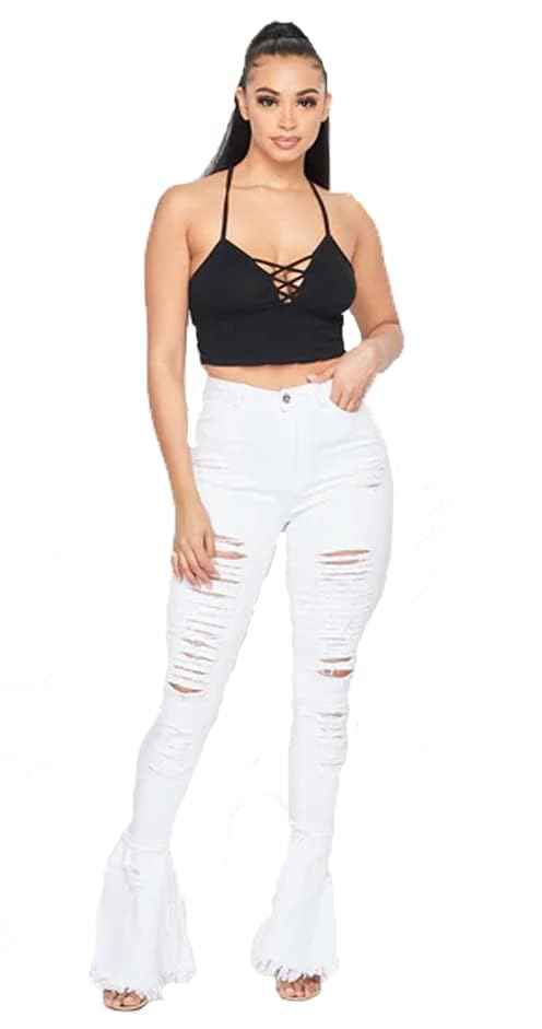 White Distressed Flair