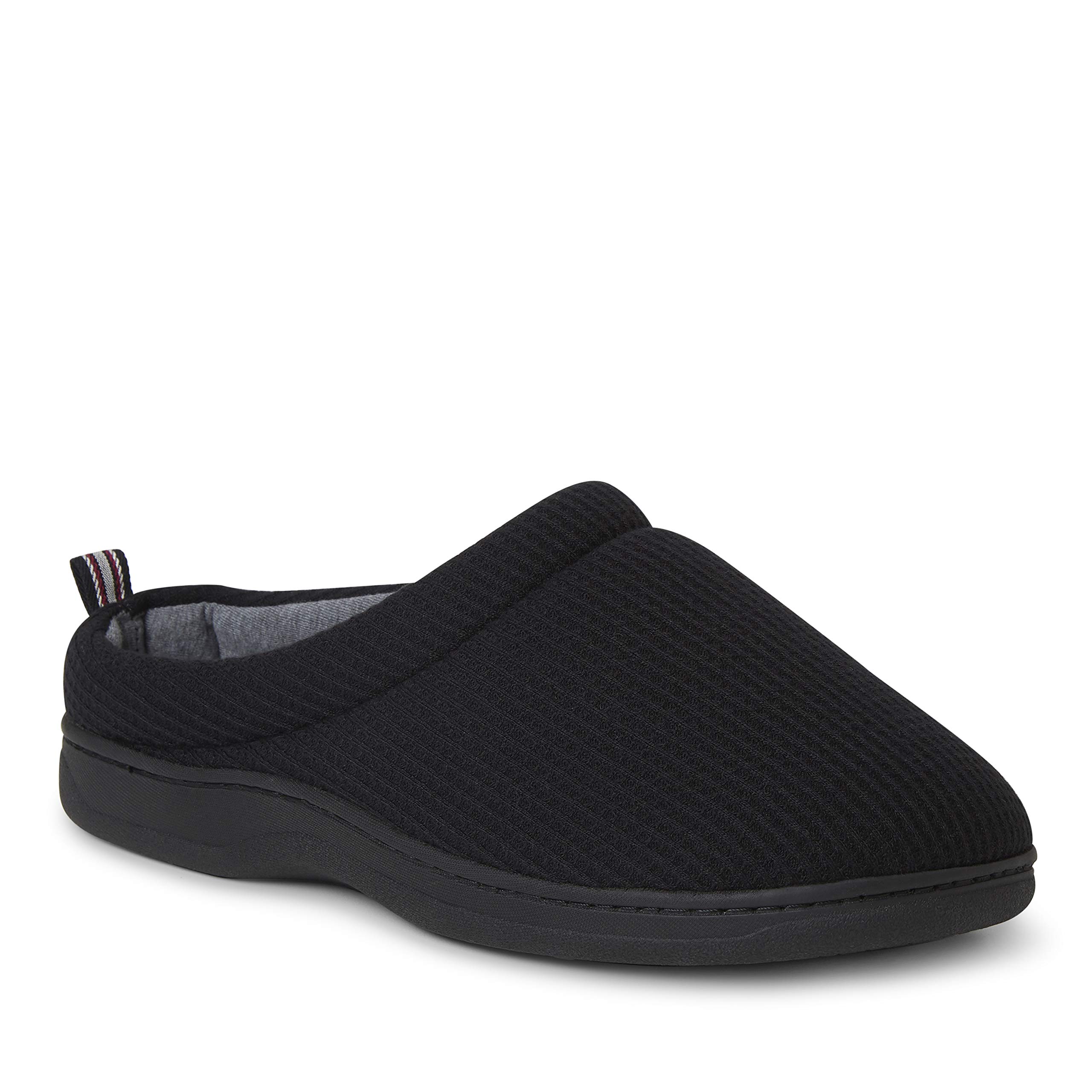 Dearfoams Women's Nathan Waffle Knit Clog Slippers - Soft Indoor/Outdoor House Shoes for Comfort & Support - Perfect for Home, Office, and Quick Errands