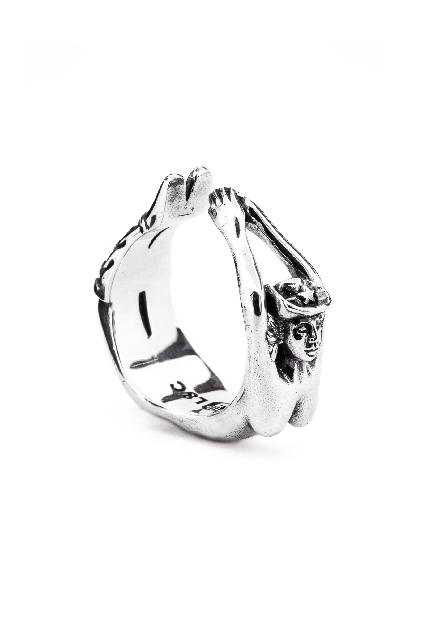 Elegant Arched Cowgirl Ring for Women - Western Style Silver Jewelry Gift for Cowgirls, Rodeo Lovers & Country Music Fans - Perfect for Concerts, Rodeos & Western Fashion