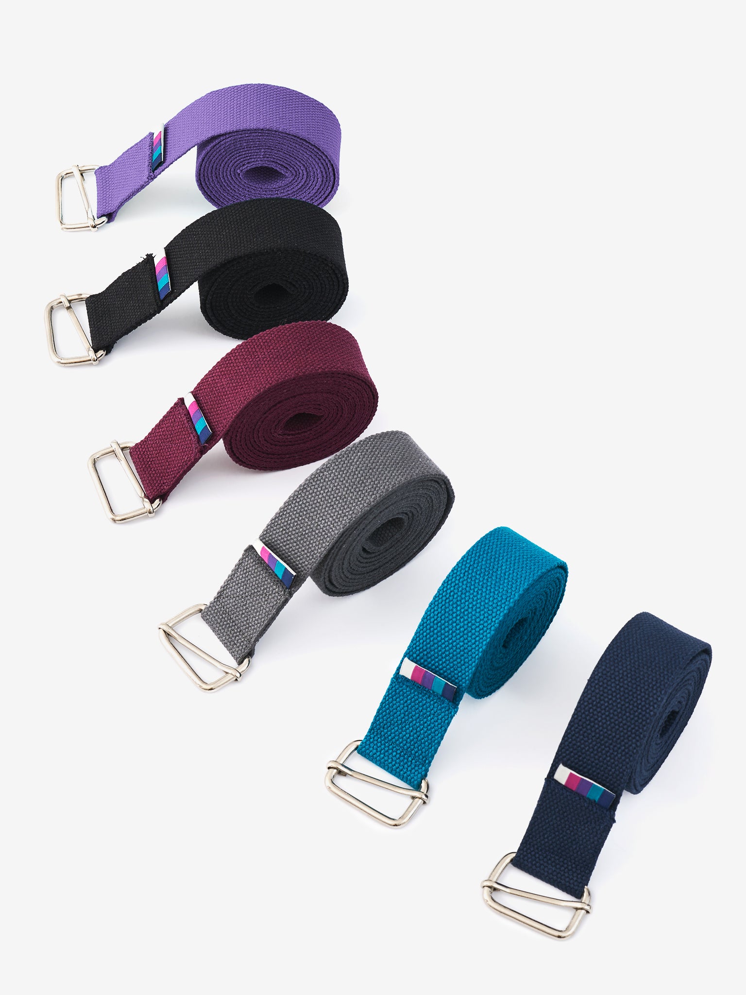 Organic Cotton Wide Yoga Belt for Stretching & Flexibility - Premium Yoga Strap for Poses, Pilates & Physical Therapy - Ideal for Home, Studio & Travel Use