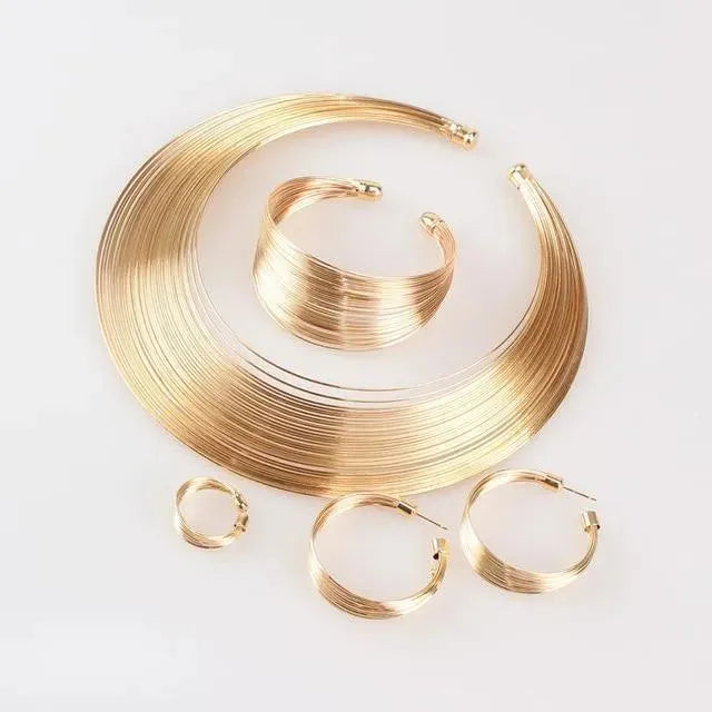 Elegant Khan Jewelry Set for Women - Sterling Silver Necklace & Earrings - Perfect for Parties, Weddings & Special Occasions