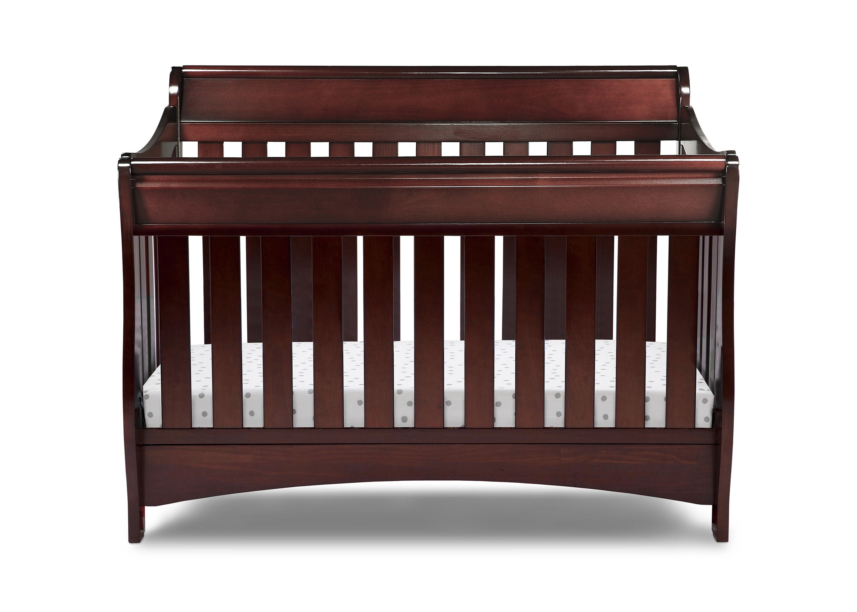 Bentley 'S' Series 4-in-1 Convertible Crib with Toddler Rail - Nursery Bed for Baby to Toddler Transition - Perfect for Modern Nurseries & Daycare Centers