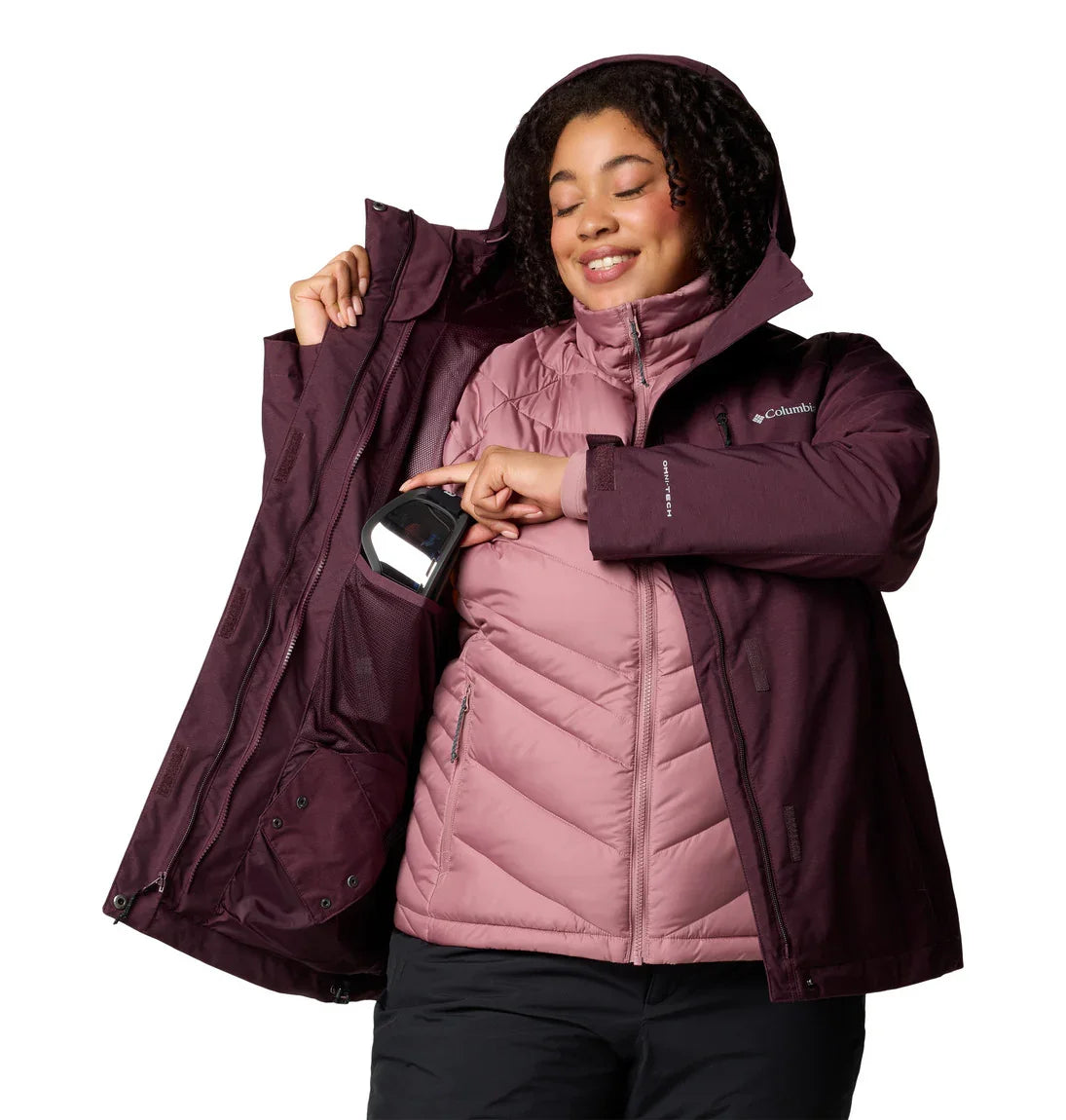 Columbia Whirlibird™ V Interchange Jacket for Women - Plus Size Waterproof Ski Jacket for Cold Weather & Outdoor Activities