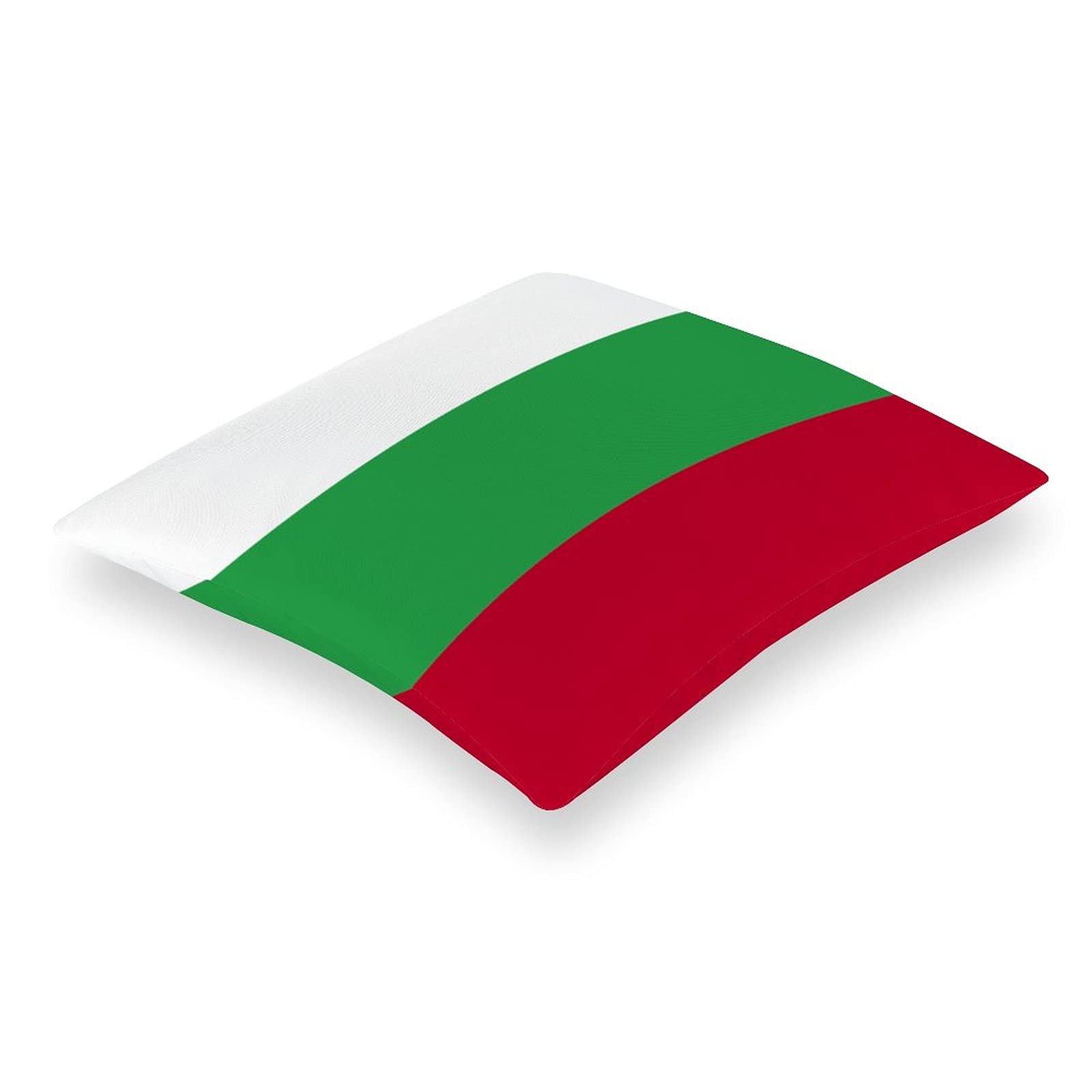Bulgarian Flag 12x12 Inch Pillow Cover - Decorative Throw Pillow Case for Sofa, Bed, Chair & Car (Insert Not Included) | Perfect for Home Decor, Patriotic Displays & Gift Giving