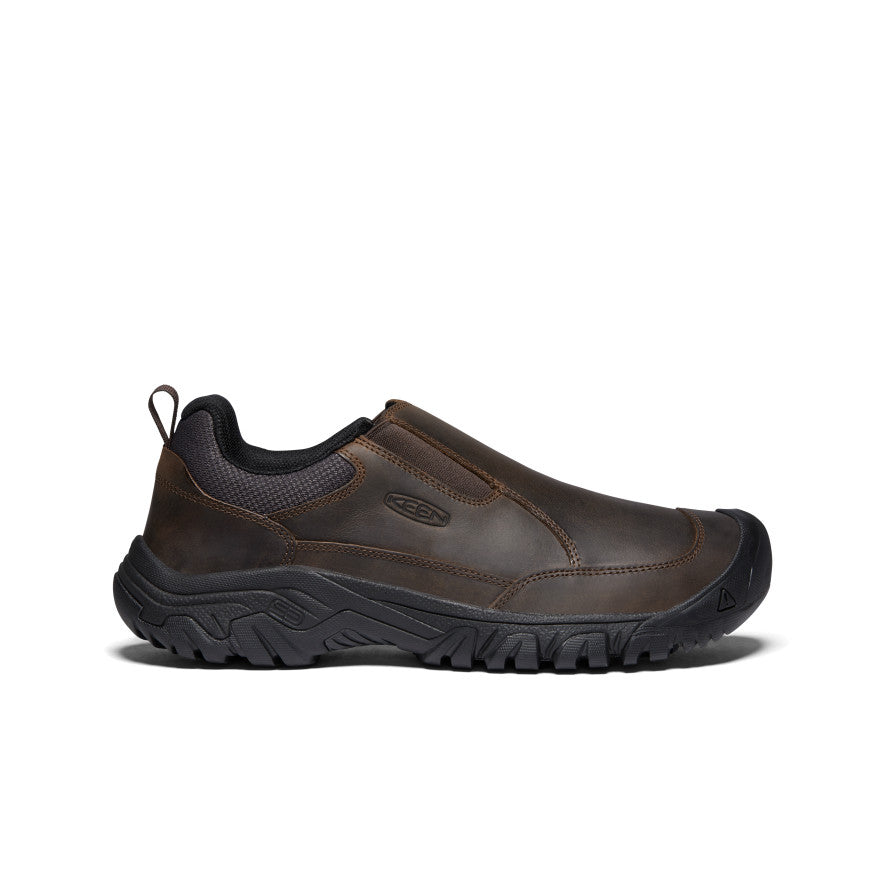 Men's Targhee III Wide Slip On Waterproof Hiking Shoes - Dark Earth/Mulch Color | Comfortable Outdoor Walking & Travel Shoes for Men