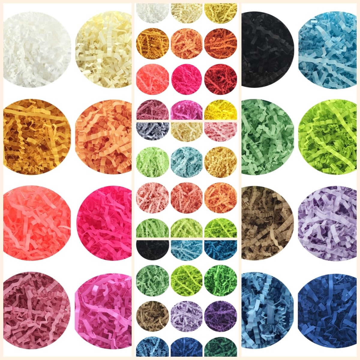 Premium Crinkle Paper Gift Box Filler - 1/2 LB Shredded Paper for Gift Wrapping, Easter Baskets & Party Decor (Orange) | Perfect for Birthday Presents, Wedding Favors & Holiday Packaging