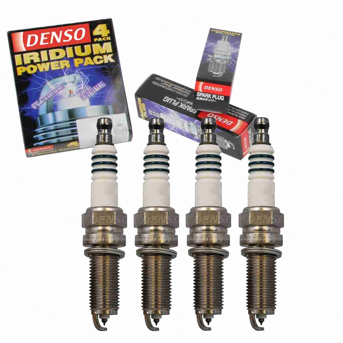 4-Piece DENSO Iridium Power Spark Plugs for Mini Cooper 1.6L L4 (2007-2015) - High Performance Ignition Upgrade for Better Fuel Efficiency & Engine Response - Perfect for City Driving & Highway Commutes