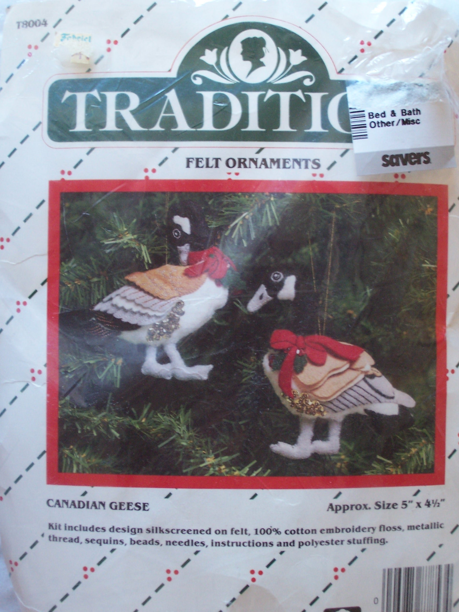 Canadian Goose Felt Ornament Kit - DIY Christmas Decor