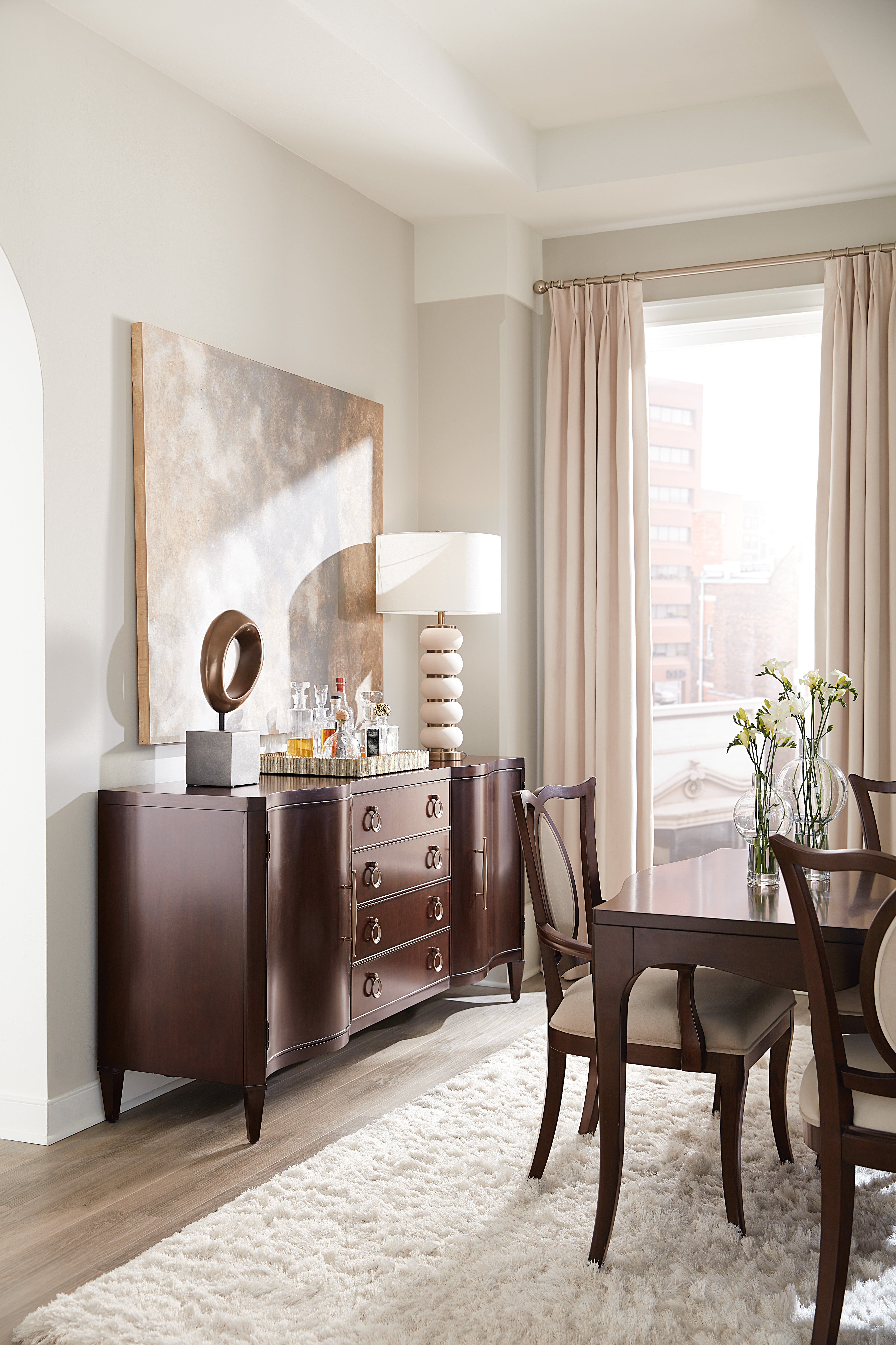 Bella Donna Buffet - Elegant Dining Table for Home & Restaurant | Perfect for Entertaining, Family Gatherings & Fine Dining