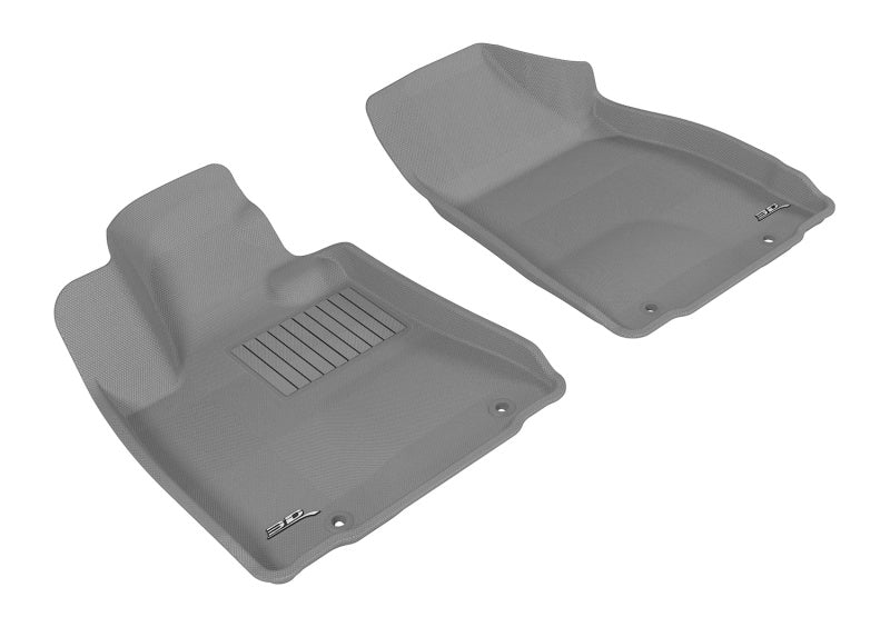 3D MAXpider Custom Fit Floor Mats for 2013-2015 Lexus RX 350/450h - Premium Kagu All-Weather 1st Row Car Mats (Gray) | Waterproof & Durable Interior Protection for SUVs
