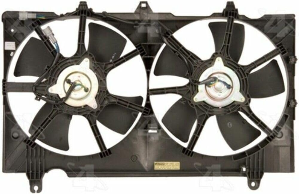 Four Seasons 76137 Radiator Fan Motor & Condenser Fan Assembly - Replacement for Car Cooling System - Perfect for Summer Driving & Overheating Prevention
