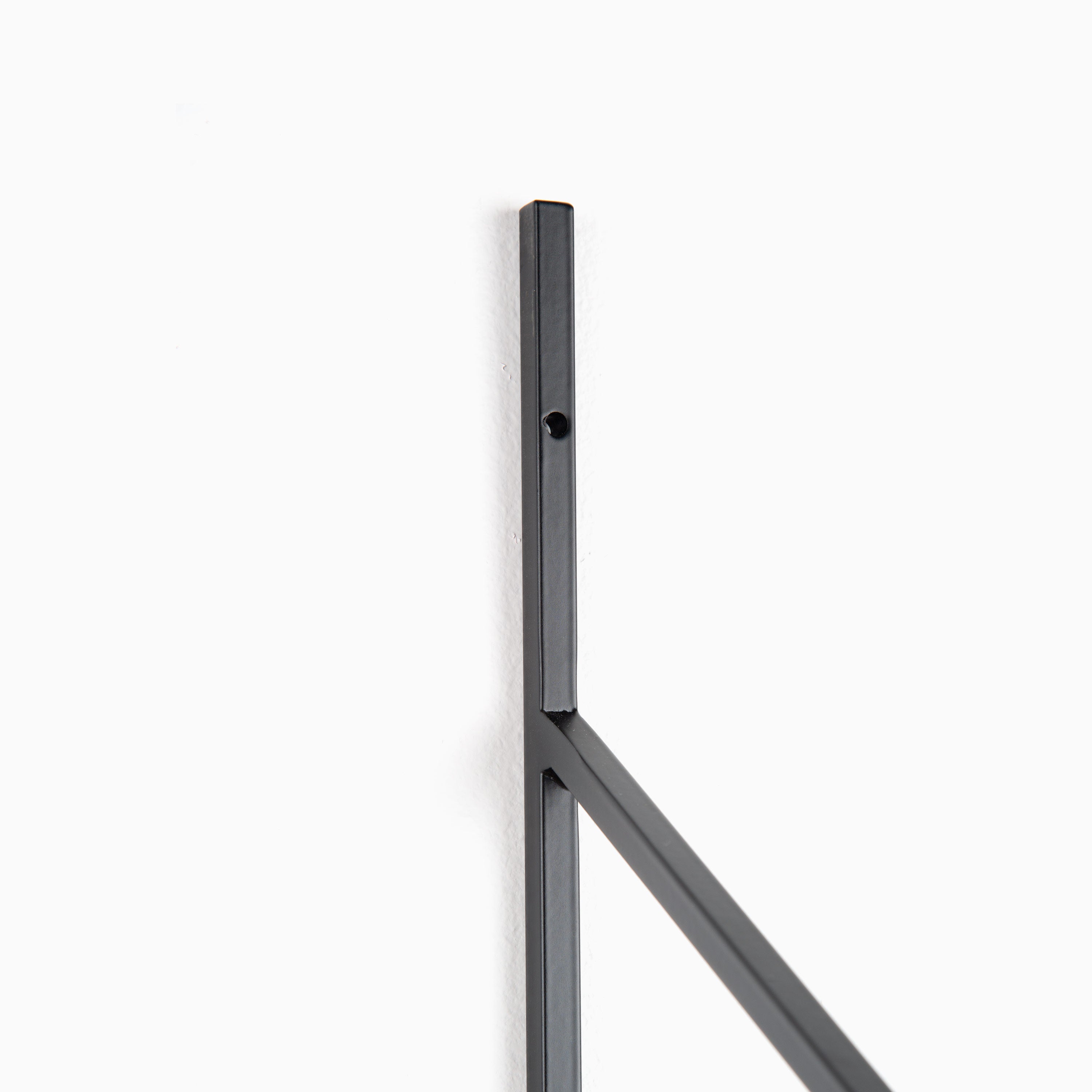 2-Tier Black Metal Shelf - Verne Modern Storage Rack for Kitchen, Bathroom, Office & Living Room Organization