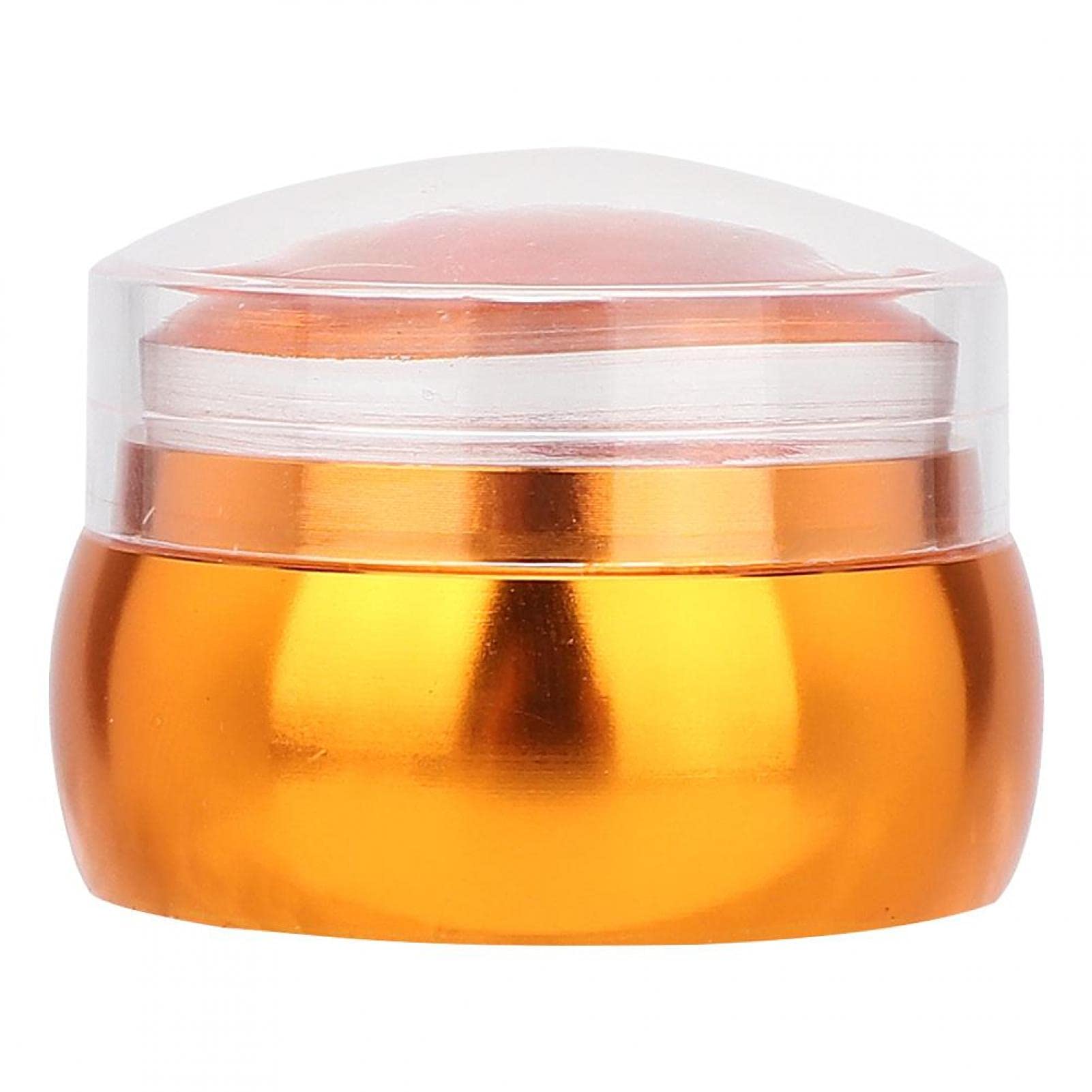 Eco-Friendly Dust Proof Nail Art Stamper - Clear Silicone Nail Printing Tool for DIY Manicure & Nail Art School (Orange) | Perfect for Home Salon, Professional Nail Artists & Beginners