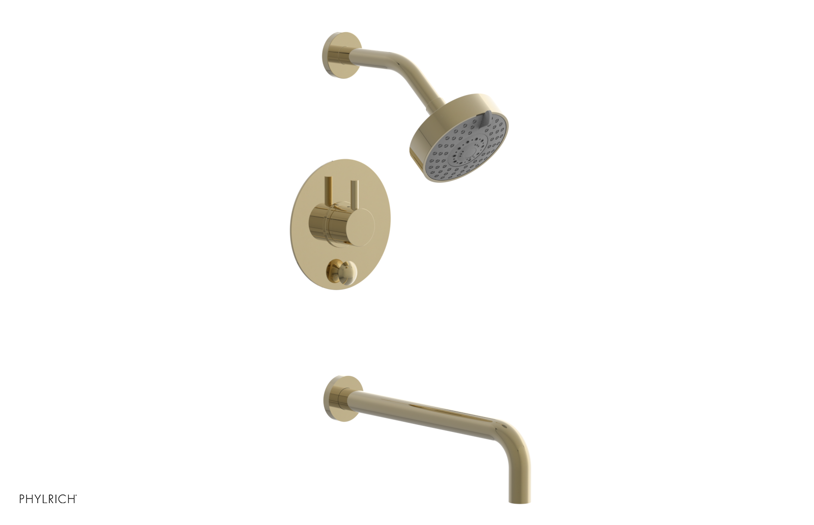 BASIC II 12 Pressure Balance Tub and Shower Set 230 29 12 - Water-Saving Shower Faucet for Bathroom & Bathtub - Perfect for Home, Hotel, and Spa Renovations