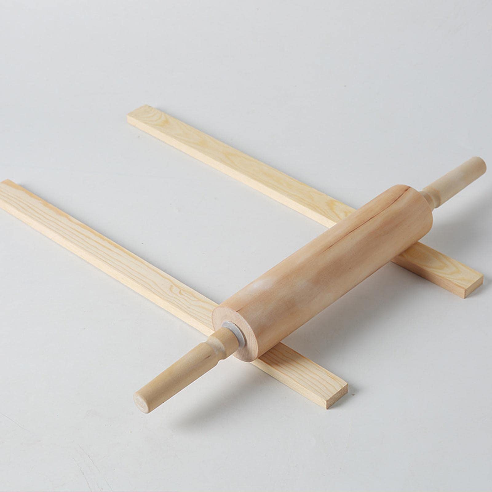 Milageto 6Pcs Wooden Rolling Pin Guides - 5mm 7mm 10mm Dough Thickness Strips for Baking, Clay Crafts, Pottery & Pizza Making | Perfect for Homemade Cookies, Pasta & Art Projects