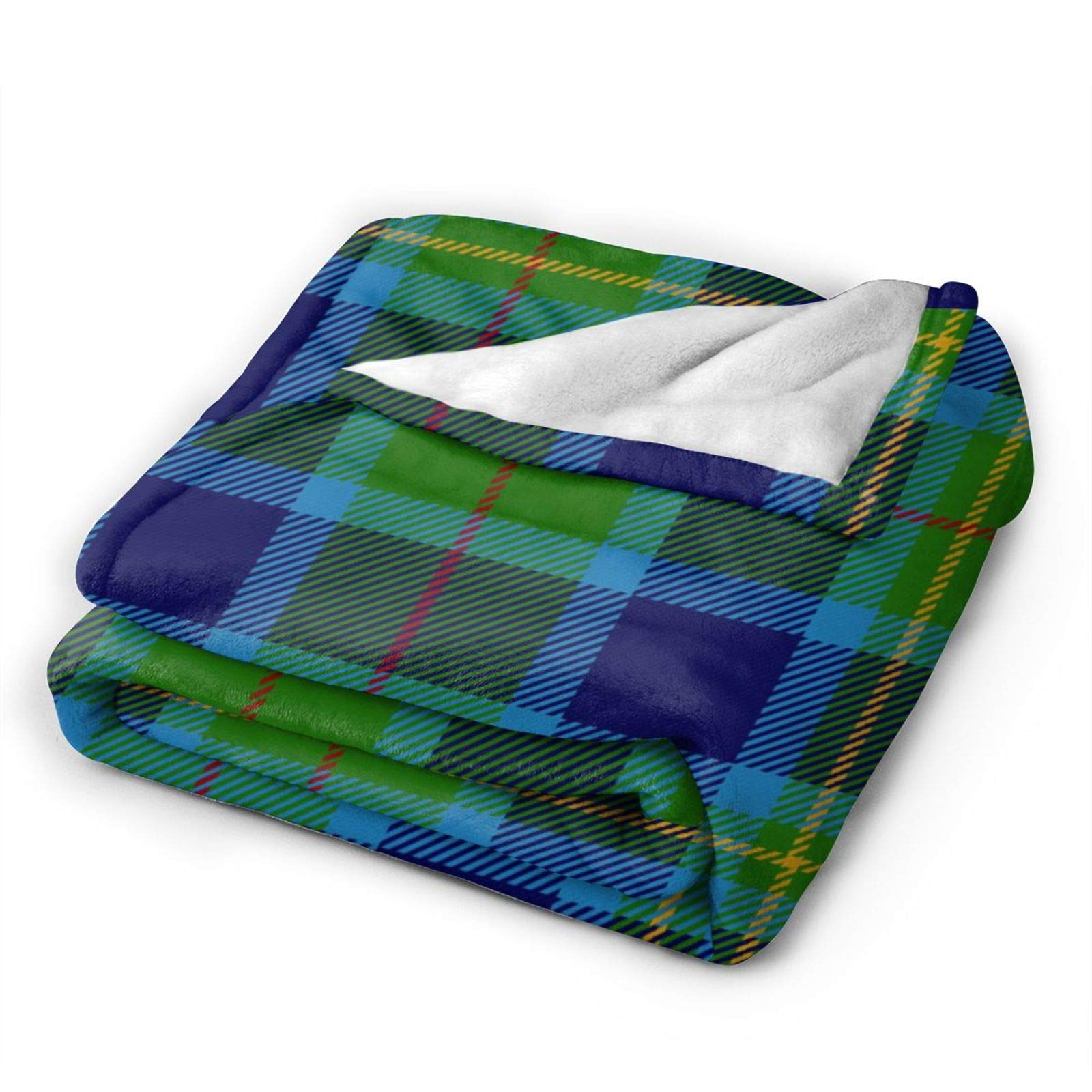 Clan Miller Tartan Throw Blanket - Ultra Soft Flannel Blanket for Bed, Sofa & Couch - Cozy Warm Plaid Blanket for Winter Nights, Living Room Decor & Gift Ideas