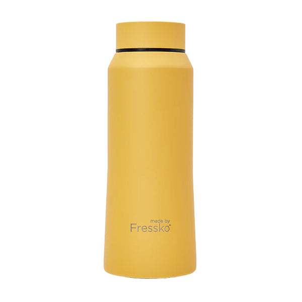 Fressko Insulated Stainless Steel Water Bottle - 18oz Vacuum Flask with Leakproof Lid, Double Wall Thermal Core for Hot & Cold Drinks - Perfect for Hiking, Gym, Office and Outdoor Activities