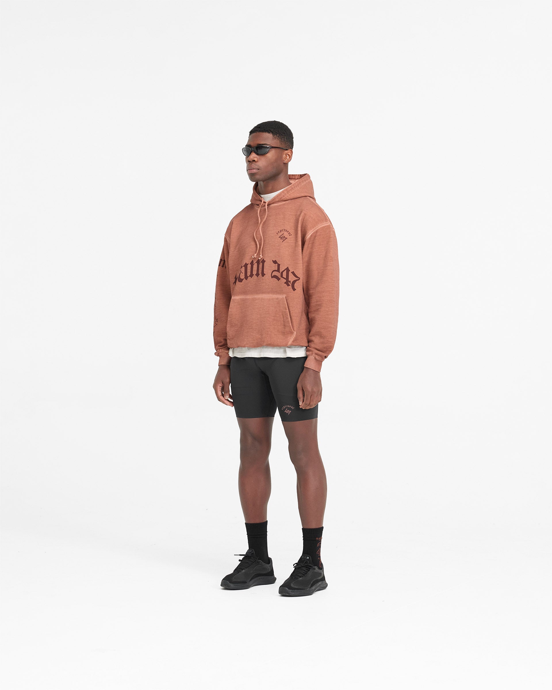 WG247 Hoodie - Rust Color Pullover Sweatshirt for Men & Women | Cozy Casual Wear for Outdoor Activities & Street Fashion