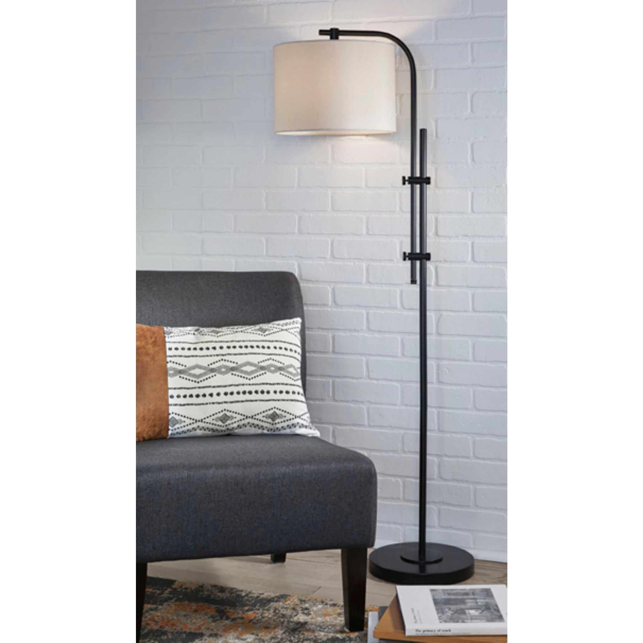 Baronvale Modern Floor Lamp with Adjustable Height - 60 Inch Tall Standing Light for Living Room, Bedroom, and Office - Energy Efficient LED Lighting for Home Decor