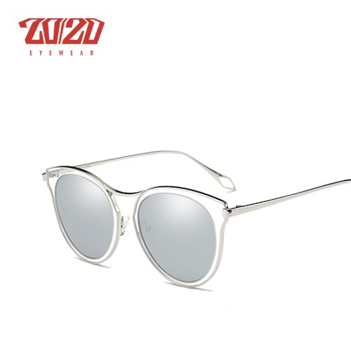 20/20 Women's Polarized Metal Frame Sunglasses P0877 - UV Protection, Lightweight & Stylish for Driving, Beach & Outdoor Activities
