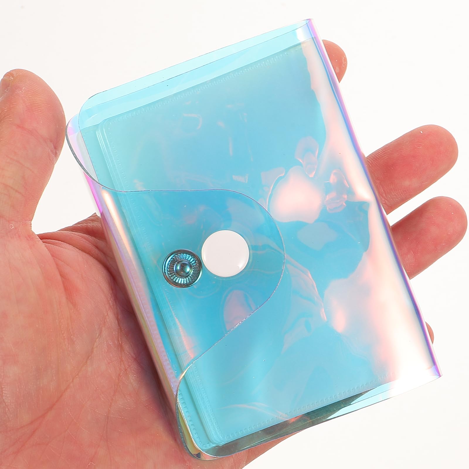 Holographic Card Holder & Coin Purse - OSALADI Shimmering Credit Card Case for Men & Women | Perfect for Parties, Travel & Everyday Use