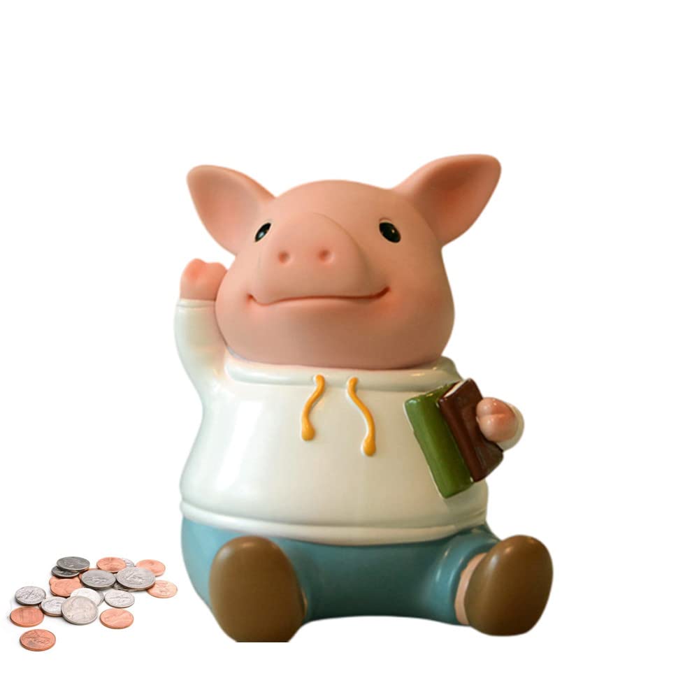 Primst Cute Pig Money Bank - PVC Creative Piggy Bank for Coin Storage | Money Saving Box | Best Birthday Gift for Kids & Children | Perfect for Saving Goals, Allowance Management & Piggy Bank Collectors