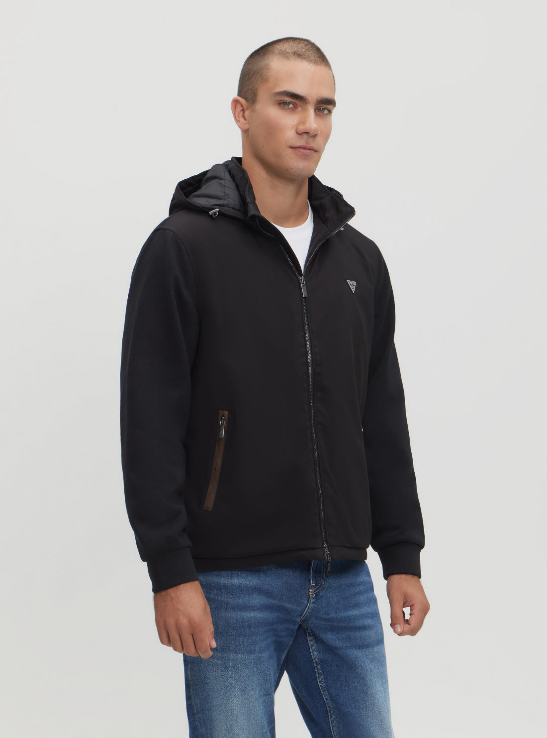 Stylish Black Knitted Windbreaker Jacket for Men & Women - Lightweight Outdoor Windbreaker for Running, Hiking & Travel