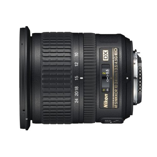 Nikon AF-S DX NIKKOR 10-24mm f/3.5-4.5G ED Wide-Angle Zoom Lens with Auto Focus for Nikon DSLR Cameras - Perfect for Landscape, Architecture & Travel Photography