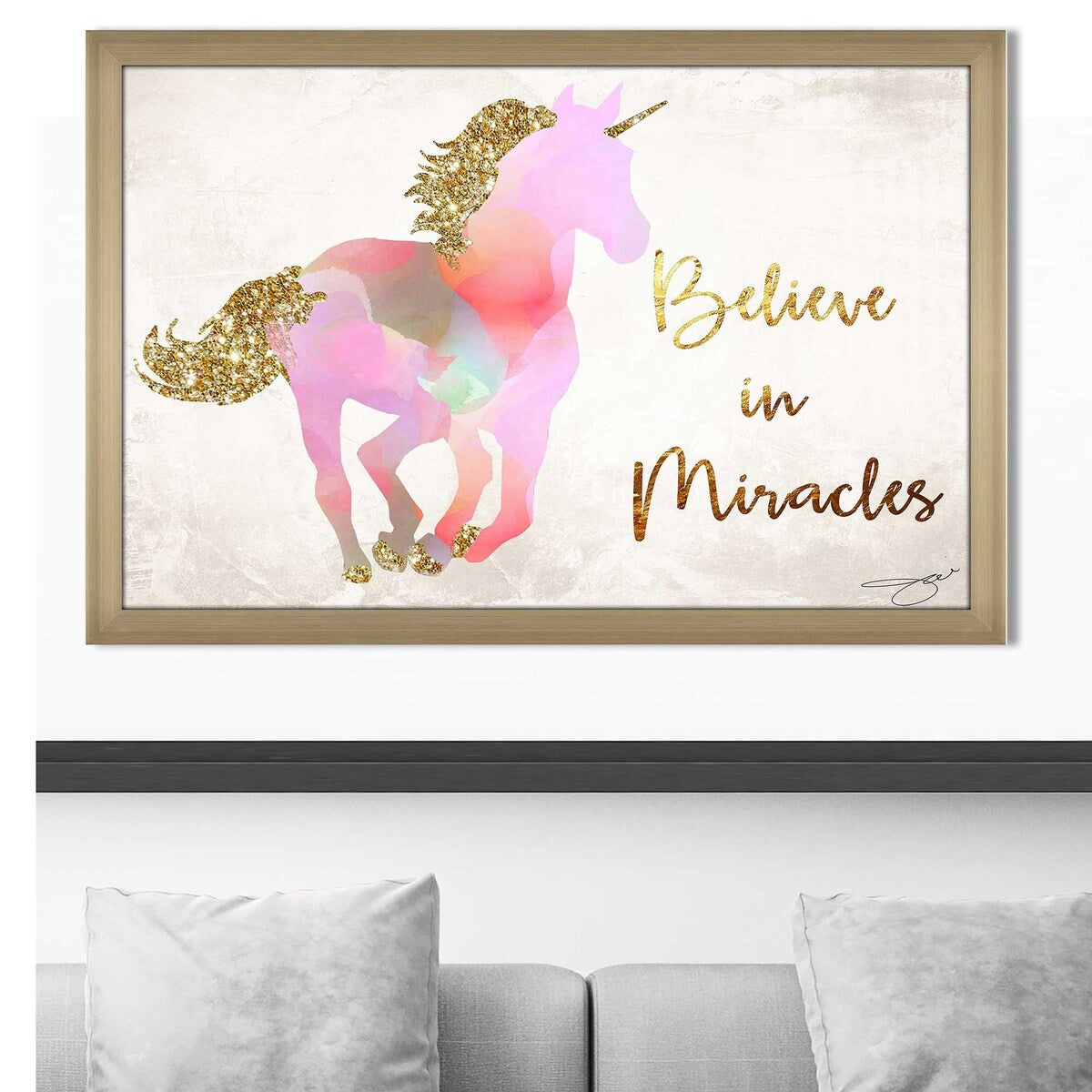 Believe in Miracles by Jodi - Inspirational Acrylic Wall Art Print - Perfect for Home Decor, Office Motivation & Gift Giving