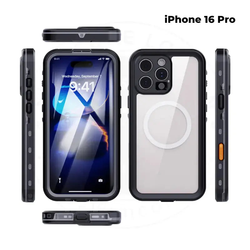 Waterproof iPhone 16 Case for iPhone 16/16 Plus/Pro/Pro Max - Shockproof & Dustproof Protection for Outdoor Activities, Swimming & Daily Use