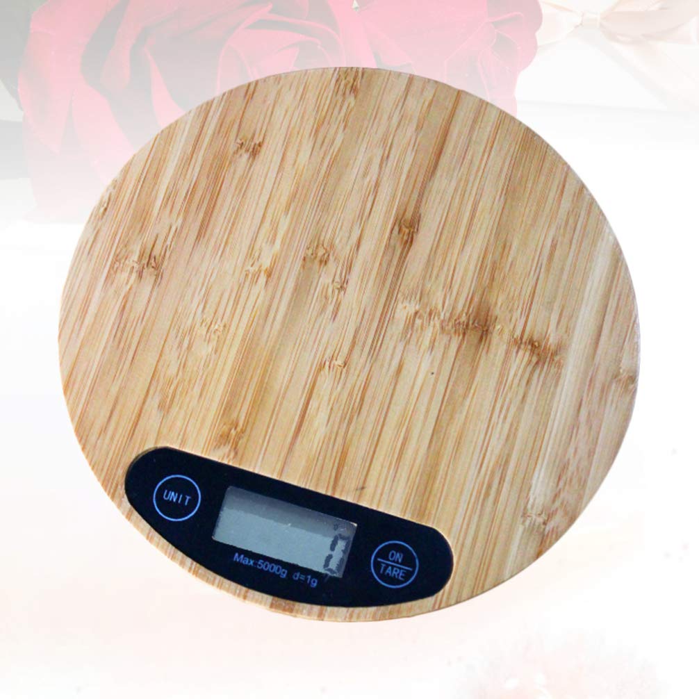 Bamboo Digital Kitchen Scale - Portable Food & Coffee Scale for Baking, Cooking, Travel | Battery-Free