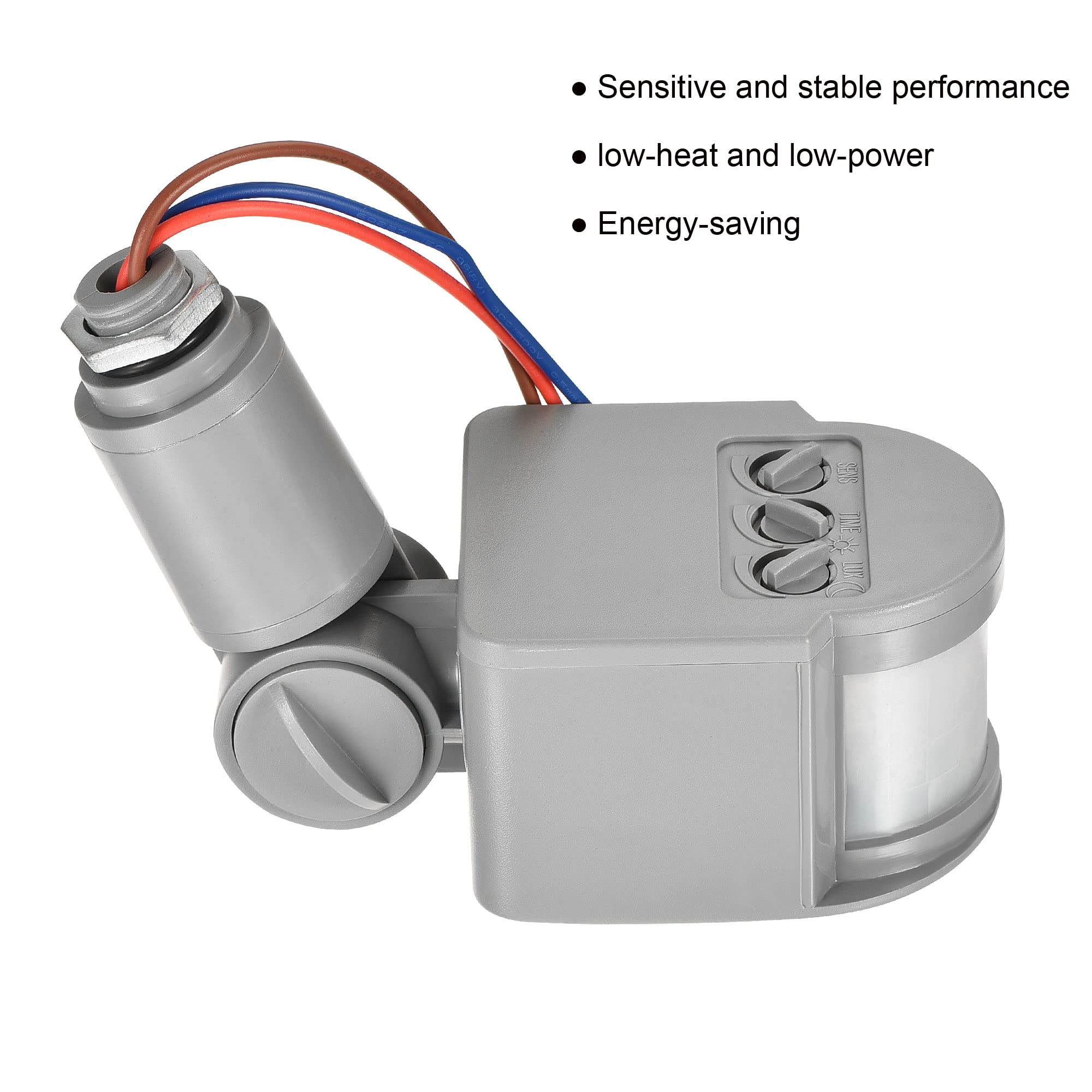 Meccanity Motion Sensor Switch AC110-240V, Infrared PIR Detector Wall Mount for Floor Light - Automatic Lighting Control for Hallways, Staircases & Outdoor Areas