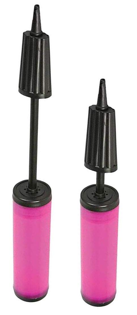Colorful Double Action Balloon Hand Pump - Portable Air Inflation for Balloons, Pool Toys, Sports Balls & Exercise Hoops | Perfect for Parties, Beach Outings & Outdoor Activities