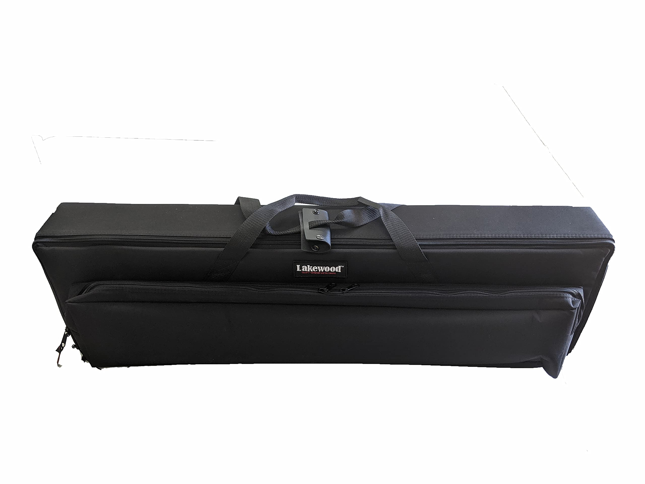 Lakewood Fishing Black Medium Ice Rod Caddie with Shoulder Straps - Portable Ice Fishing Rod Holder for Easy Transport on Frozen Lakes